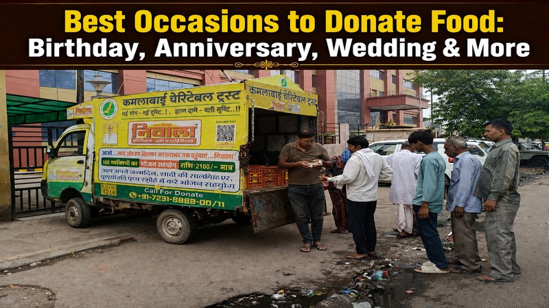 Best Occasions to Donate Food Birthday, Anniversary, Wedding & More