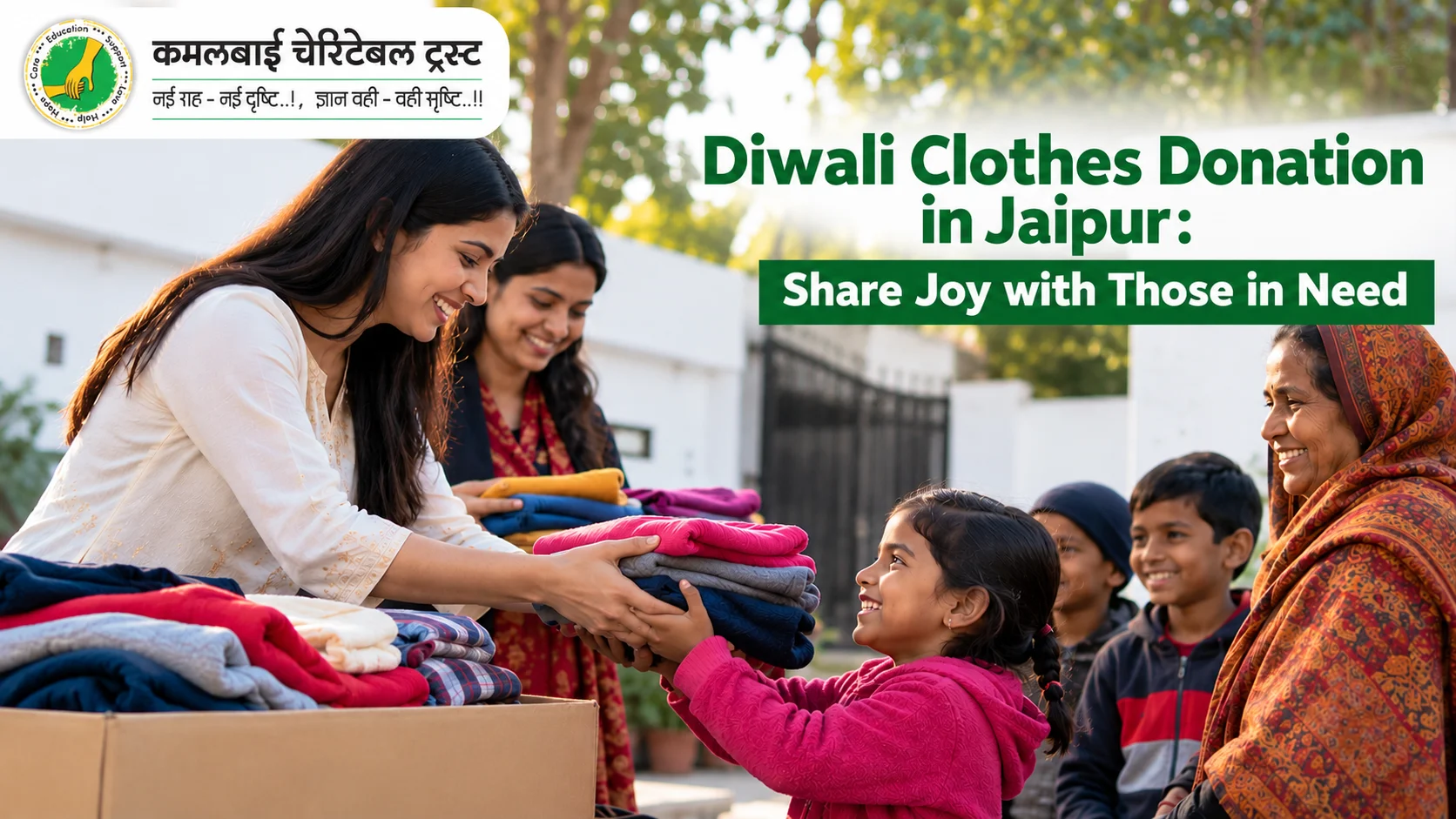 diwali clothes donation in jaipur